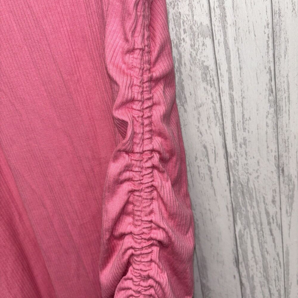 Womens Size L J Crew Ribbed Midi Dress Pink NWOT - Picture 4 of 8